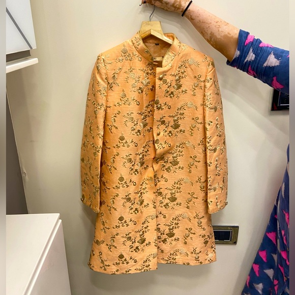 Other - designer orange sherwaani for wedding occasions.